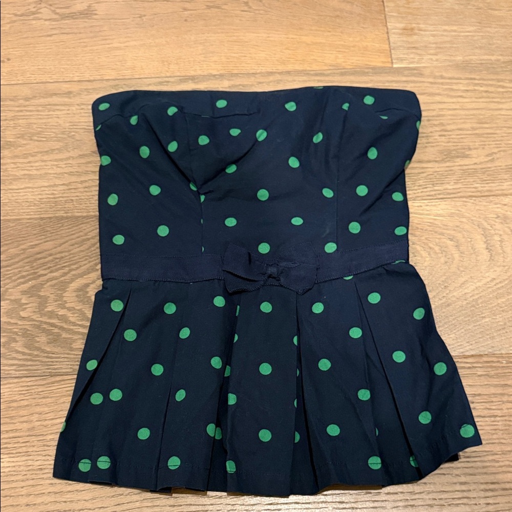 Abercrombie and Fitch Retro Peplum Tube Top - XS
